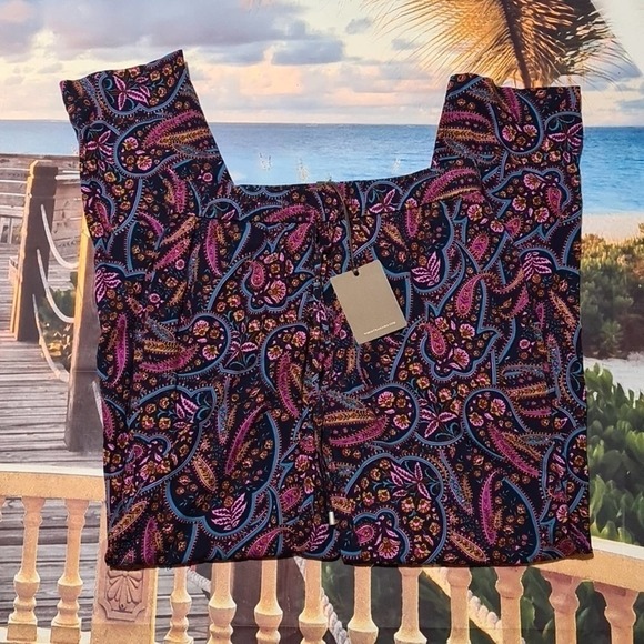 Tommy Bahama Paisley‎ Daze Tapered Pants Size XS New - Picture 2 of 5
